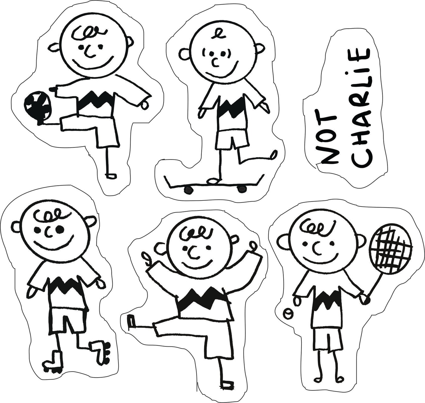 Set de Stickers Not Charlie